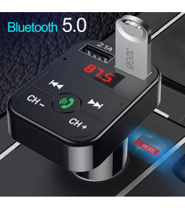 Lecteur Transmetteur FM Multifonction Bleutooth 12V pour Voiture