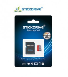 Carte Memoire MicroSD STICKDRIVE 64 GB + Adaptateur