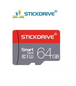 Carte Memoire MicroSD STICKDRIVE 64 GB + Adaptateur