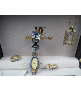 Ensemble Montre+Collier+Boucles d'oreilles+Bague DECAMBRIDGE