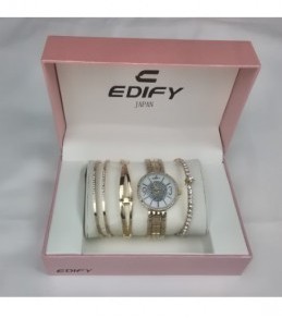 Ensemble Montre Bracelets pour Femme EDIFY D03